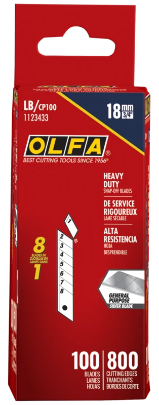 18mm LB Silver Snap Blade - 5, 10, 30, 50 or 100 Packs - Image 5