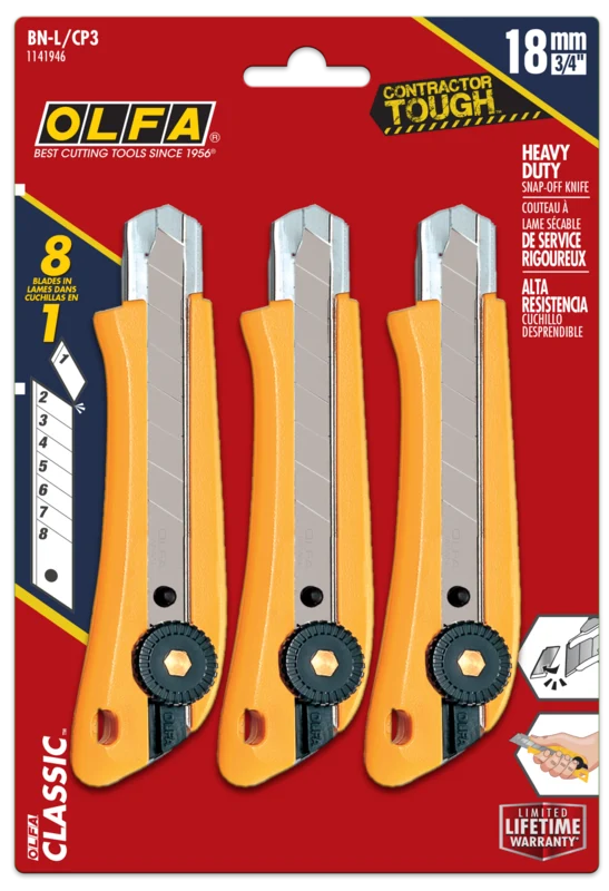 18mm Ratchet Lock Basic Utility Knife | BN-L - Image 3