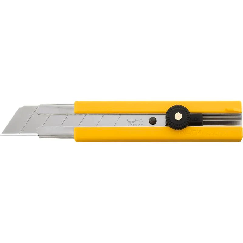 25mm Classic Extra Heavy-Duty Utility Knife with Rubber Grip Inset | H-1