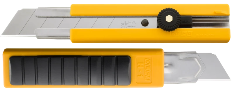 25mm Classic Extra Heavy-Duty Utility Knife with Rubber Grip Inset | H-1 - Image 3