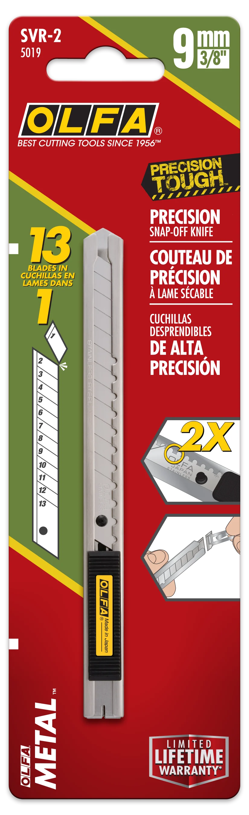 9mm Stainless Steel Auto-Lock Knife | SVR-2 - Image 4