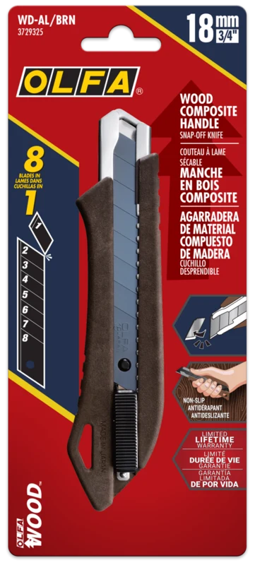 18mm Wood Composite Auto-Lock Utility Knife | WD-AL - Image 8
