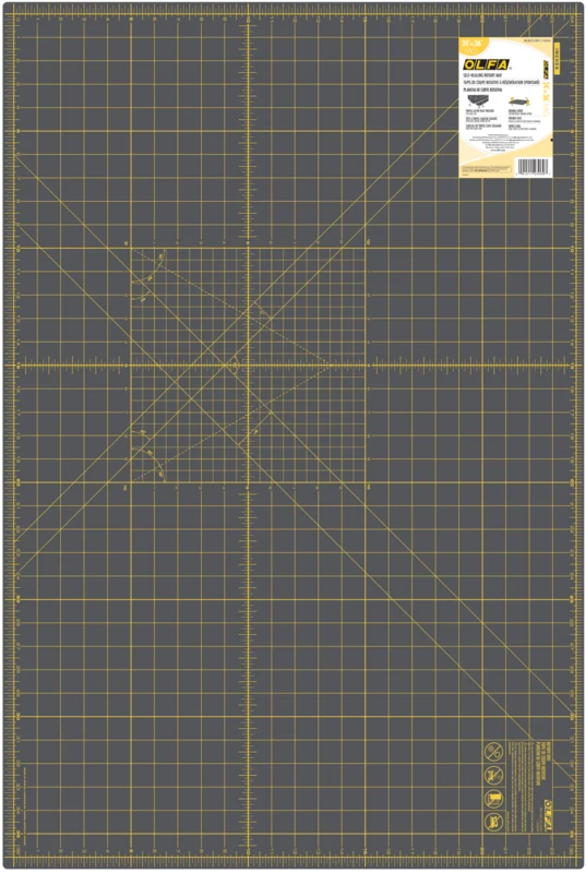 RM-MG-01/GRY 24”x36” Double-Sided Self-Healing Rotary Mat, Gray - Image 2