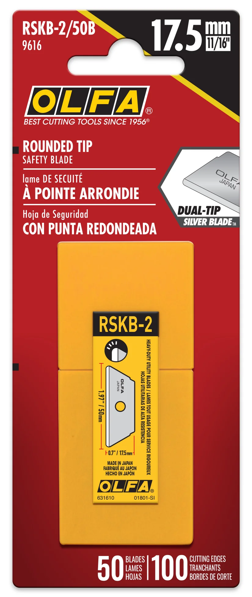 RSKB Round Tip Dual-Edge Safety Blade - 10 or 50 Packs - Image 4