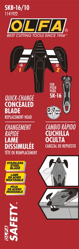 Quick-Change Concealed Blade Replacement Head, 2pk & 10pk | SKB - Image 4