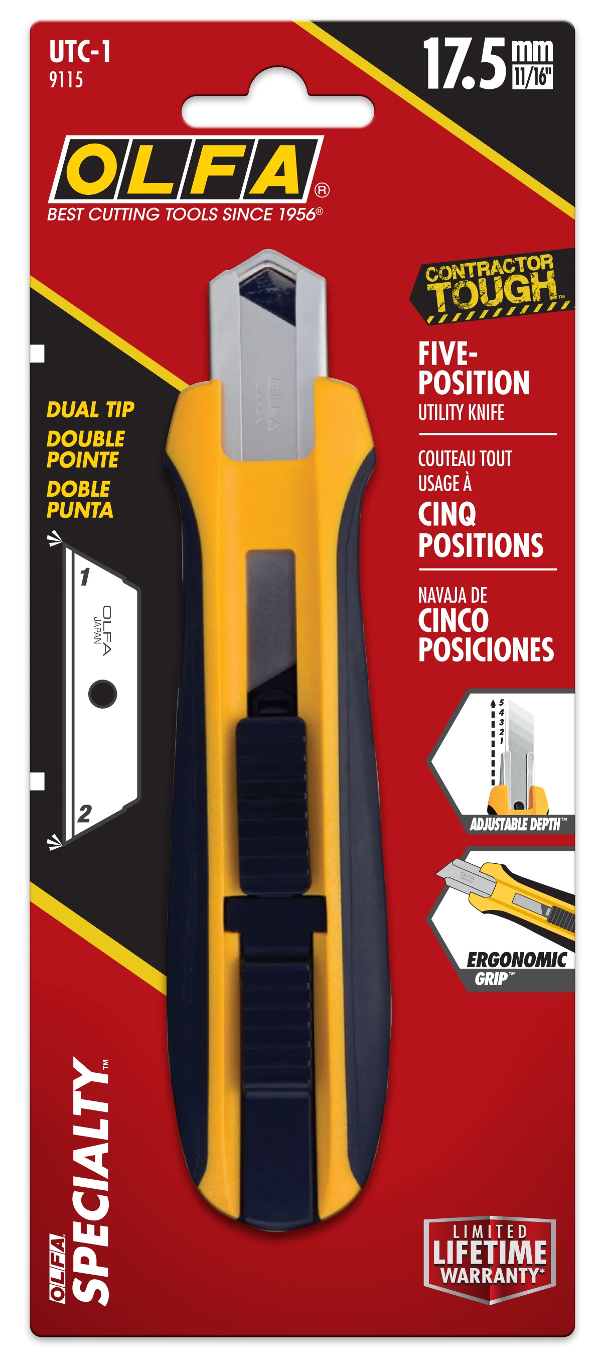 5-Position Utility Knife | UTC-1 - Image 5